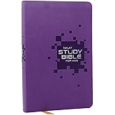 NKJV Study Bible for Kids, Purple Leathersoft: The Premier Study Bible for Children (Ages 7-12)
