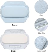 MAIXINNEW Bathtub Pillow Waterproof Ergonomic Suction Headrest Cushion w/ Sleep view 3