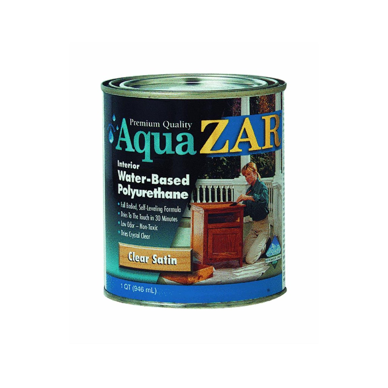 ZAR SemiGloss Clear Water Based Polyurethane 1 qt. Polyurethane