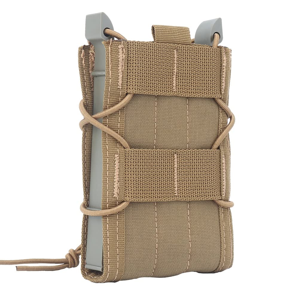 Tactical 5.56 Magazine Pouch Holster AK AR M4 AR15 Rifle Pistol Single Mag Bag Molle Hunting Shooting Military Airsoft Paintball (Color : MG-49-CB, Size : M)