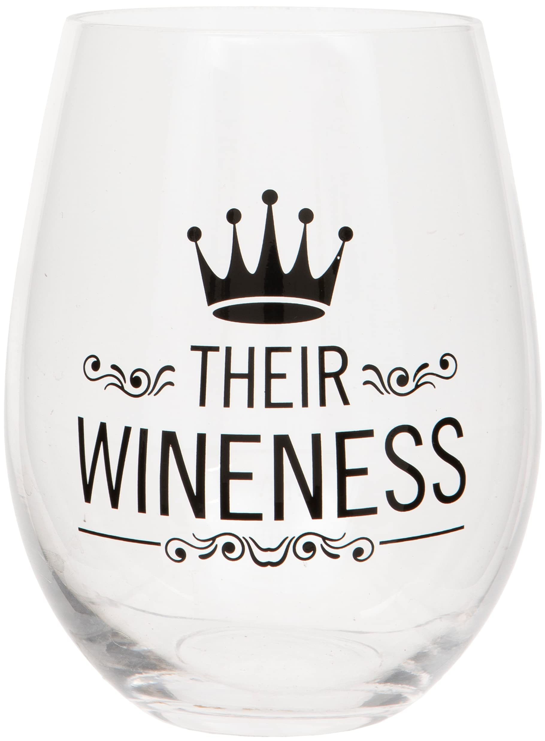 Maturi 'Their Wineness' Stemless Wine Glass Tumbler, 530ml, Gift Boxed