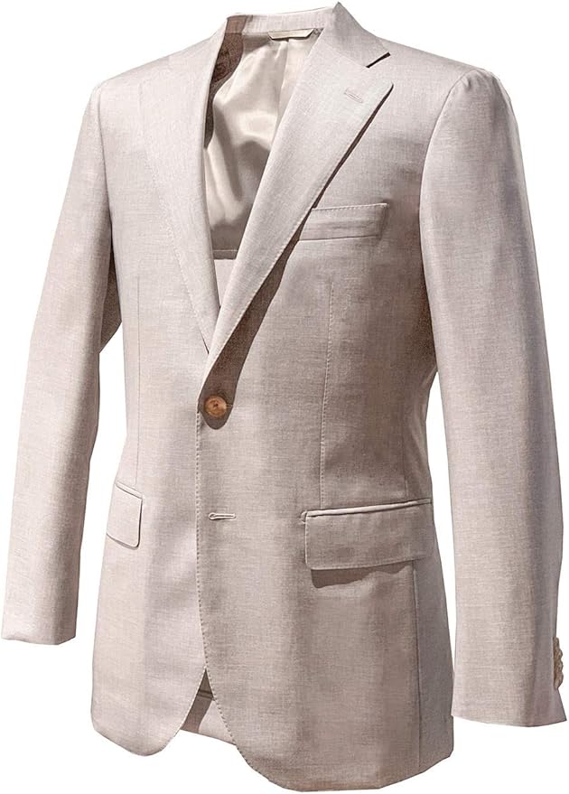 ヒコオリジナル Hiko ジャケット ウール シルク ドーメル Dormeuil ライトベージュ メンズ 春夏 Dosilk 背抜き カジュアル コート ジャケット 通販 Amazon