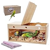 kathson Transparent Parakeet Nesting Box Parakeet