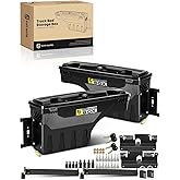 YHTAUTO Driver &amp; Passenger Side Truck Bed Storage Tool Box for Chevy, GMC | Compatible with Silverado &amp; Sierra 1500/2500/3500 2007-2018 &amp; Silverado &amp; Sierra 1500 2019 | Swing Waterproof Wheel ToolBox