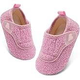 BARERUN Toddler Slippers Boys Girls House Shoes Warm Kids Slippers With Non-Slip Rubber Sole Fuzzy Cozy Walking Shoes Indoor/Outdoor