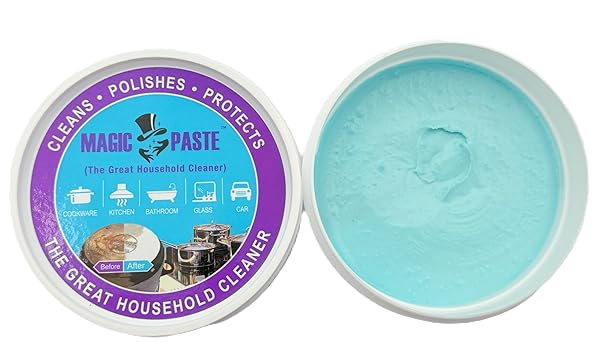 MAGIC PASTE™ ALL-PURPOSE CLEANING PASTE – 16 OZ. – FOR DISHES, KITCHEN SINKS, SHOES, METAL, CERAMIC, GLASS STOVETOPS, CAR WHEELS & MORE