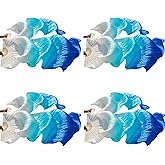 HPLWJO 4 Pairs Artificial Silk Belly Dance Bamboo Fans,1.8 Meter/ 5.91 ft Long Belly Dance Silk Fan,Folding Imitated Silk Fans for Dance Dancer Women Dancing Show