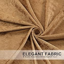 ELKCA Double-Sided Chenille Waterfall Valance for