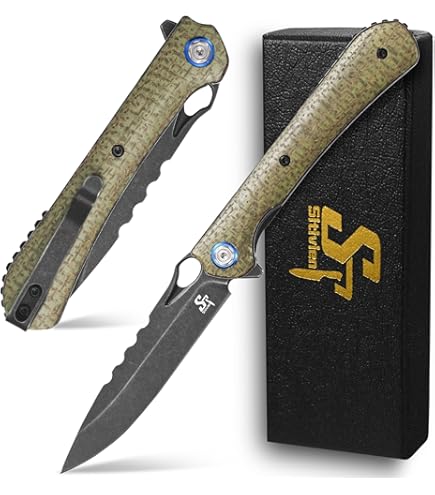 Couteau Reate Knives PL-XT Green Manche Micarta Lame Acier Nitro-V SW
