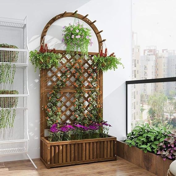 Decorativa Huerto Urbano Madera Plantenstandaard Suporte Flores ...