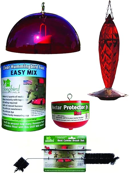 Amazon Com Songbirdessentials Hummingbird Feeder Kit Crystal