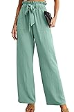 IWOLLENCE Women's Wide Leg Pants with Pockets High