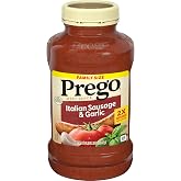 Prego Italian Sausage and Garlic Meat Sauce, 44 oz Jar