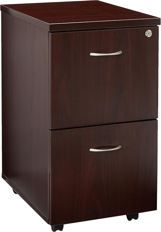 Amazon Com Lorell Mobile Pedestal File File 16 By 22 By 28 1 4 Inch Mahogany Home Kitchen