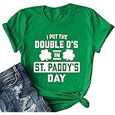 St Patricks Day Shirt Women Prone to Shenanigans and Malarkey Tshirts Shamrock Graphic Tee Tops