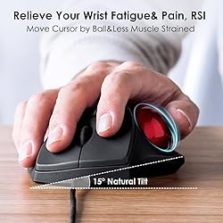 SANWA 2.4G Wireless Ergonomic Trackball