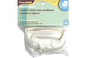 Dritz Home 44237 Nylon Upholstery Zipper, 72-Inch, Cream