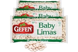 Gefen Quality Baby Lima Beans, 16oz (3 Pack) Great in Salads, Casseroles, Soups and Stews | Certified Kosher