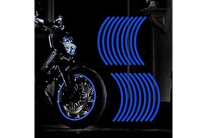 TOMALL 16''-17" Reflective Wheel Rim Stripe Decal for Motorcycle Wheels Car Cycling Bike Bicycle Night Reflective Safety Deco