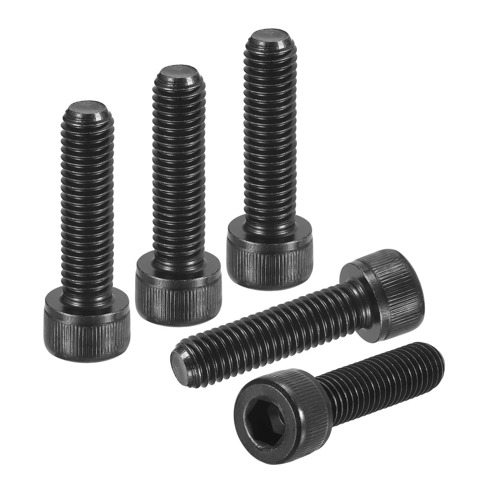 DTGN M8-1.25x30 Socket Head Cap Screws Bolts - 20Pack - Good for Road Bicycle, Mountain Bike, Auto, Motorcycle - Carbon Steel Hex Head Metric Screws, Black