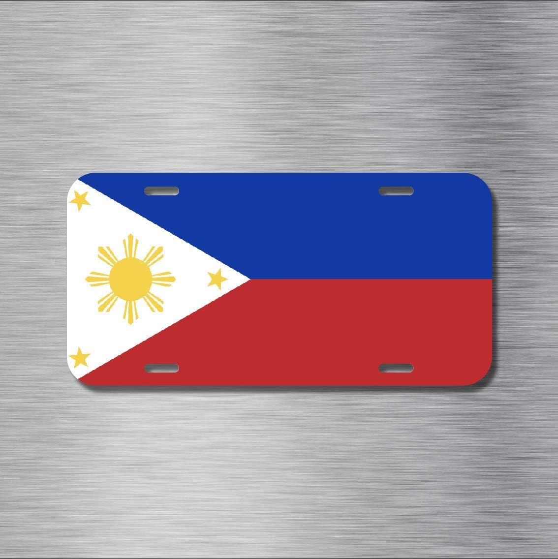 Filipino Philippines Manila Cebu Flag New License Plate Sign 6x12 inches