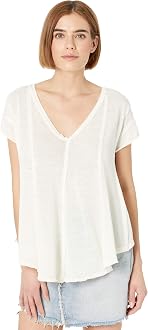 Free People Women's Sammie Tee, Diamond 