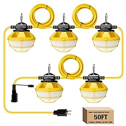 G GJIA 50FT Construction String Lights with