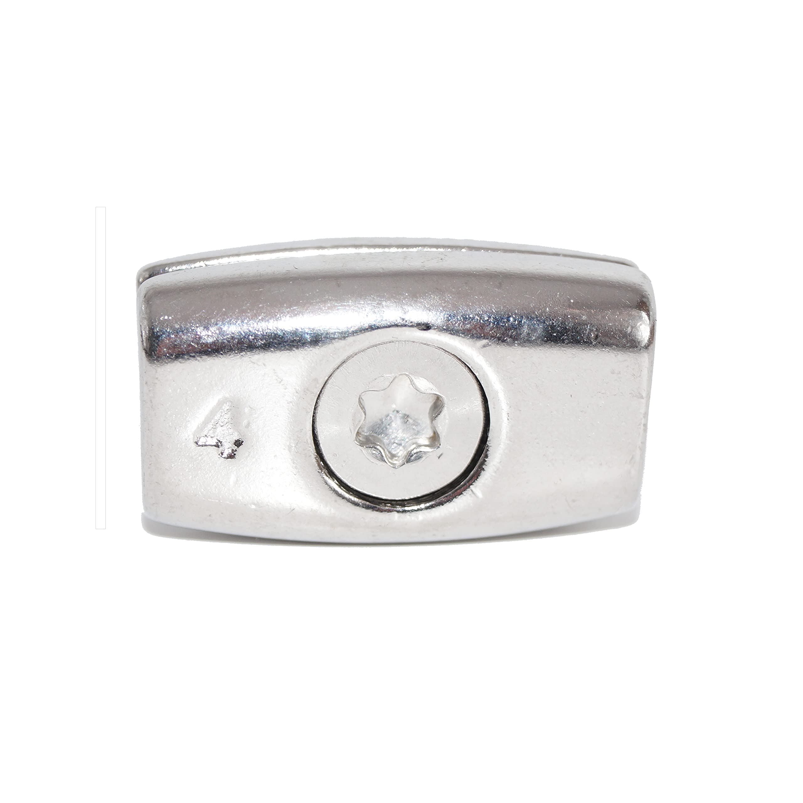 Wire rope clamp for wire rope, 6 mm, 2 pieces, EIFORM rope clamp, TX30 stainless steel, A4 NIRO, AISI 316 Nirosta