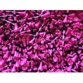 Pride Golf Tee Performance Plastic Golf Tees - 100 Count, 2-3/4 Inch - Citrus Pink - Striped for Consistency