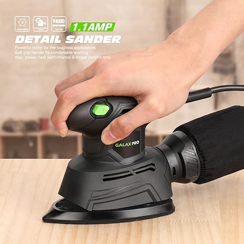 GALAX PRO Detail Sander, Powerful Motor, 14000 OPM Compact