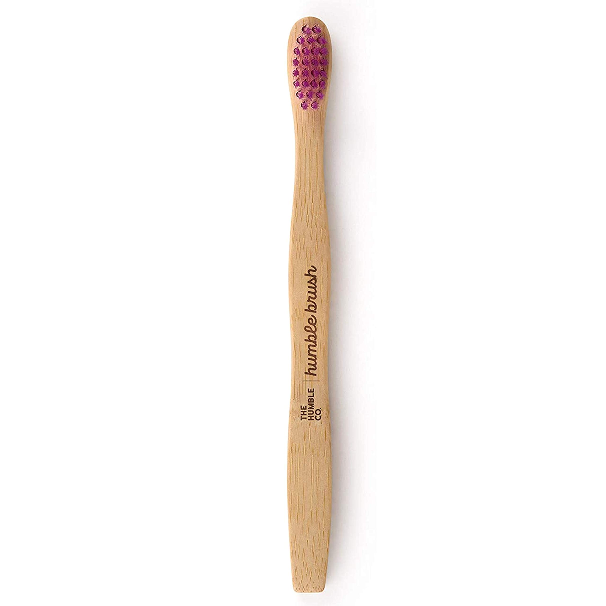 Humble Brush Kids Tooth Brush - Ultra Soft Bristle Purple - Single by Humble Brush