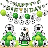 Soccer Birthday Party Decorations Soccer Balloons Banner For Men’s Boy’s Birthday Party Sports Theme Party Football Theme Party Supplies