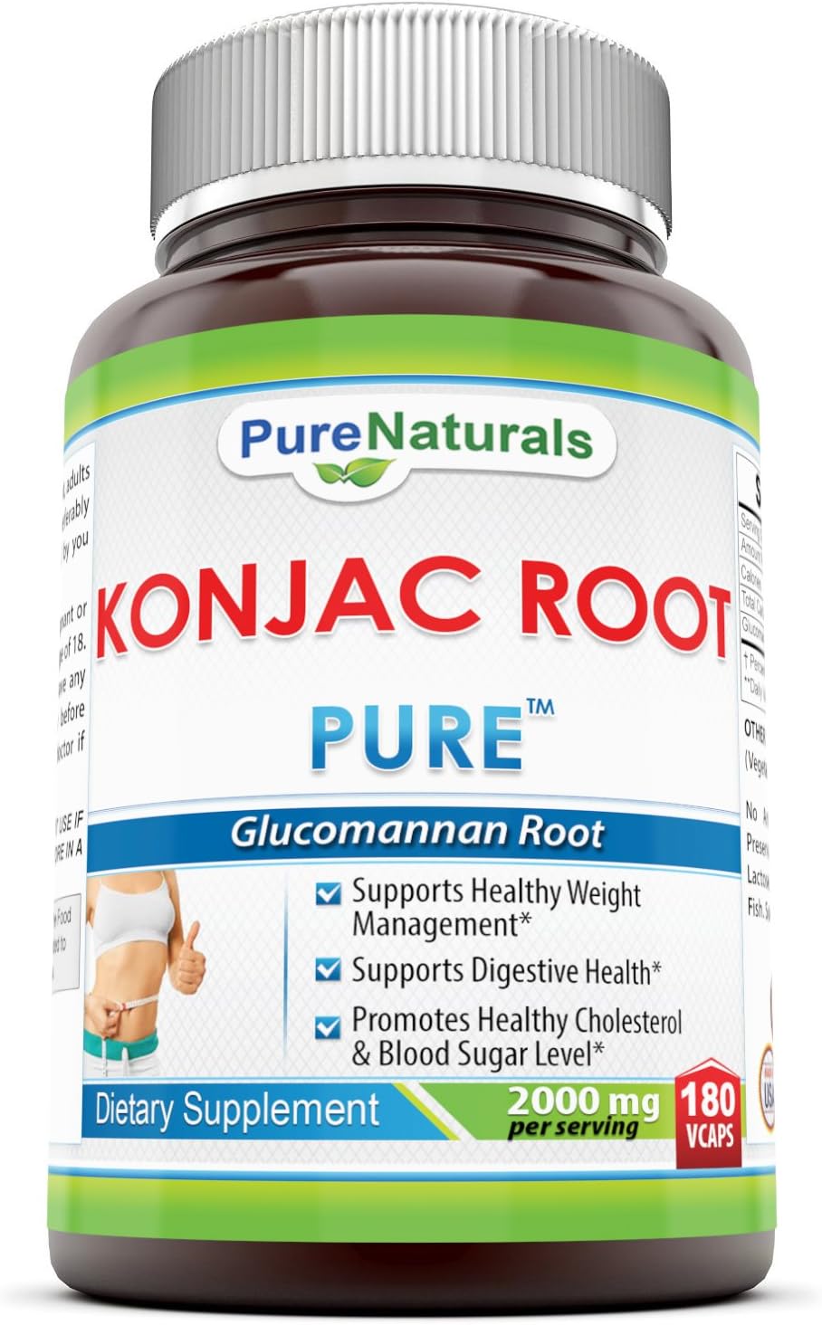 Pure Naturals Konjac Root 2000 Mgper Serving, Veggie