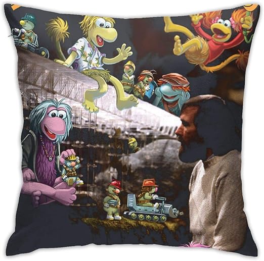 Amazon Com Griffithnelle White Pillow 18inch18inch Fraggle Rock