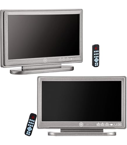 Melody Jane Dollhouse Widescreen TV & Remote - 1:12 Scale Miniature Television For Dollhouse Decor