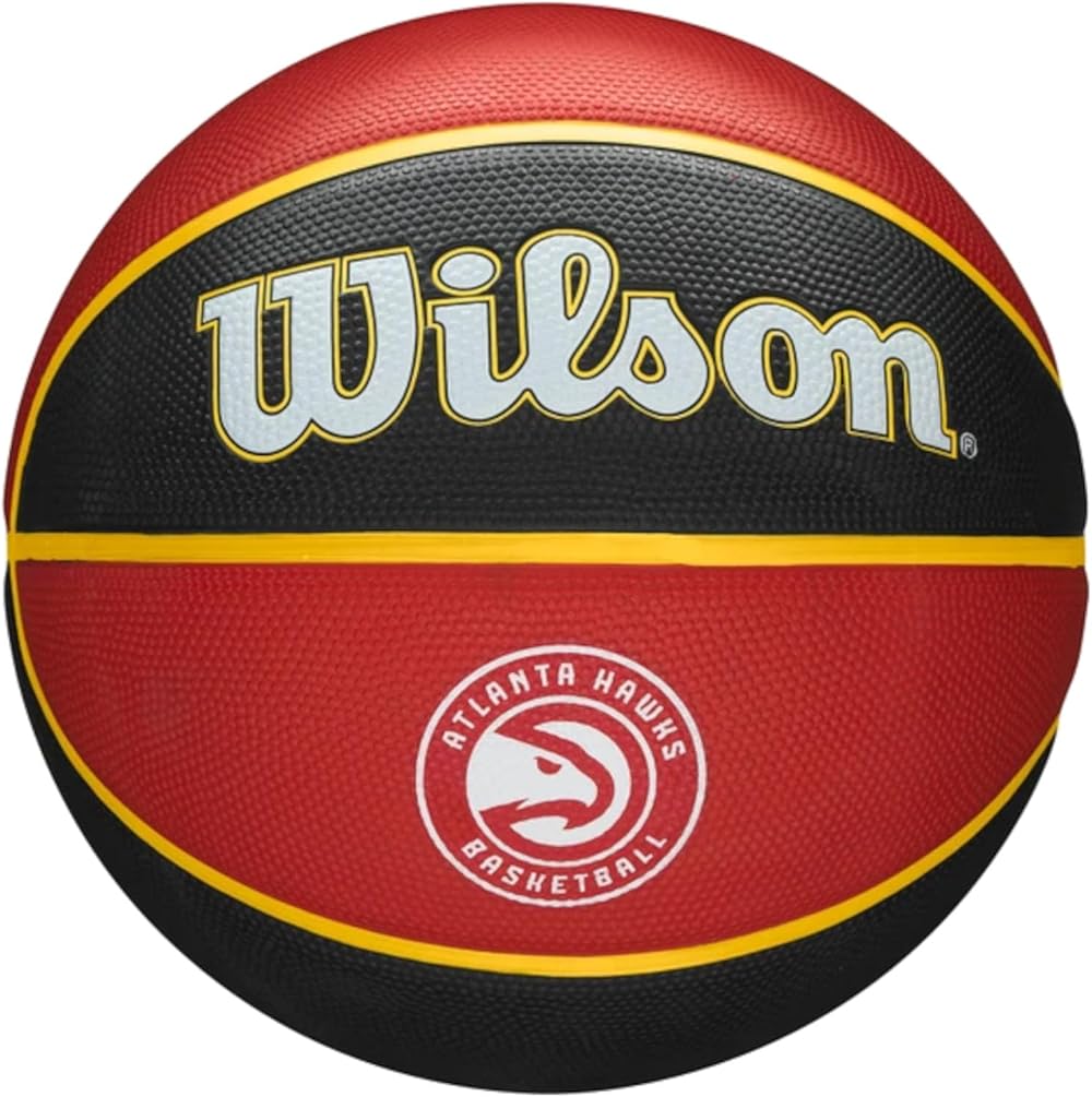 Wilson NBA Team Tribute Basketball Atlanta Hawks Size 7 Outdoor Rubber