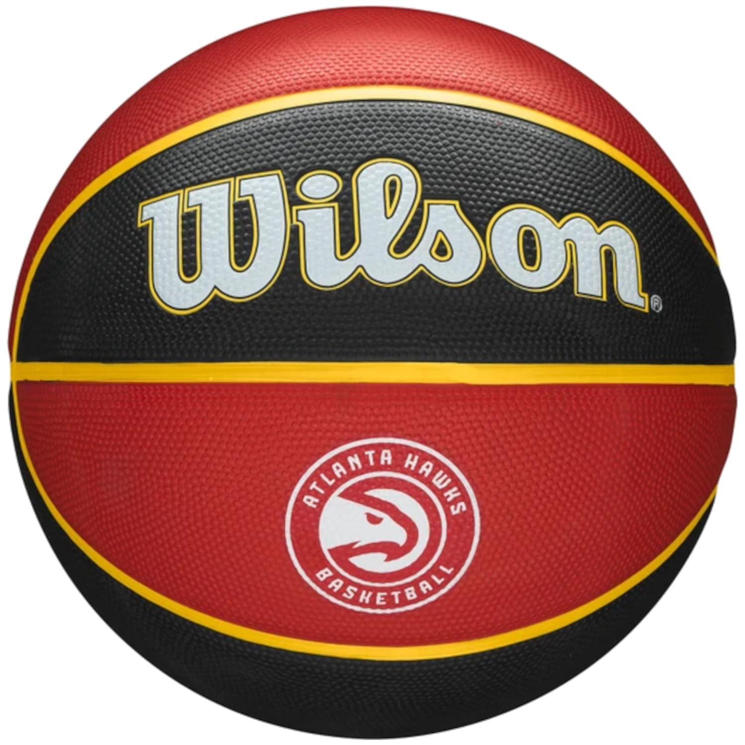 Wilson Basketball, NBA Team Tribute Model, ATLANTA HAWKS, Outdoor, Rubber, Size: 7 — image 1