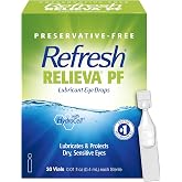 Refresh RELIEVA PF Preservative-Free Artificial Tears Lubricant Eye Drops, 0.01 fl oz (0.4 mL), 30 Single-Use Containers