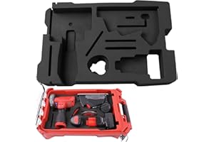 YUDYLG EVA Liner Organizer Compatible with Milwaukee Packout Tool Box 48-22-8435, Precision-Cut Foam Insert Fit for M12 Fuel 3" Cut-Off Tool 2522-20 and Accessories, Black