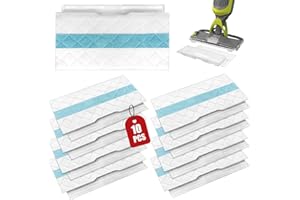 Odashen 10 Pcs Disposable Mop Pads Refill for Shark VACMOP Pro Cordless Hard Floor Vacuum Mop VM252 VM251 VM200 VM200C VM190 VM252C QM250 VM250 VC205 Spare Parts, Part VMP30