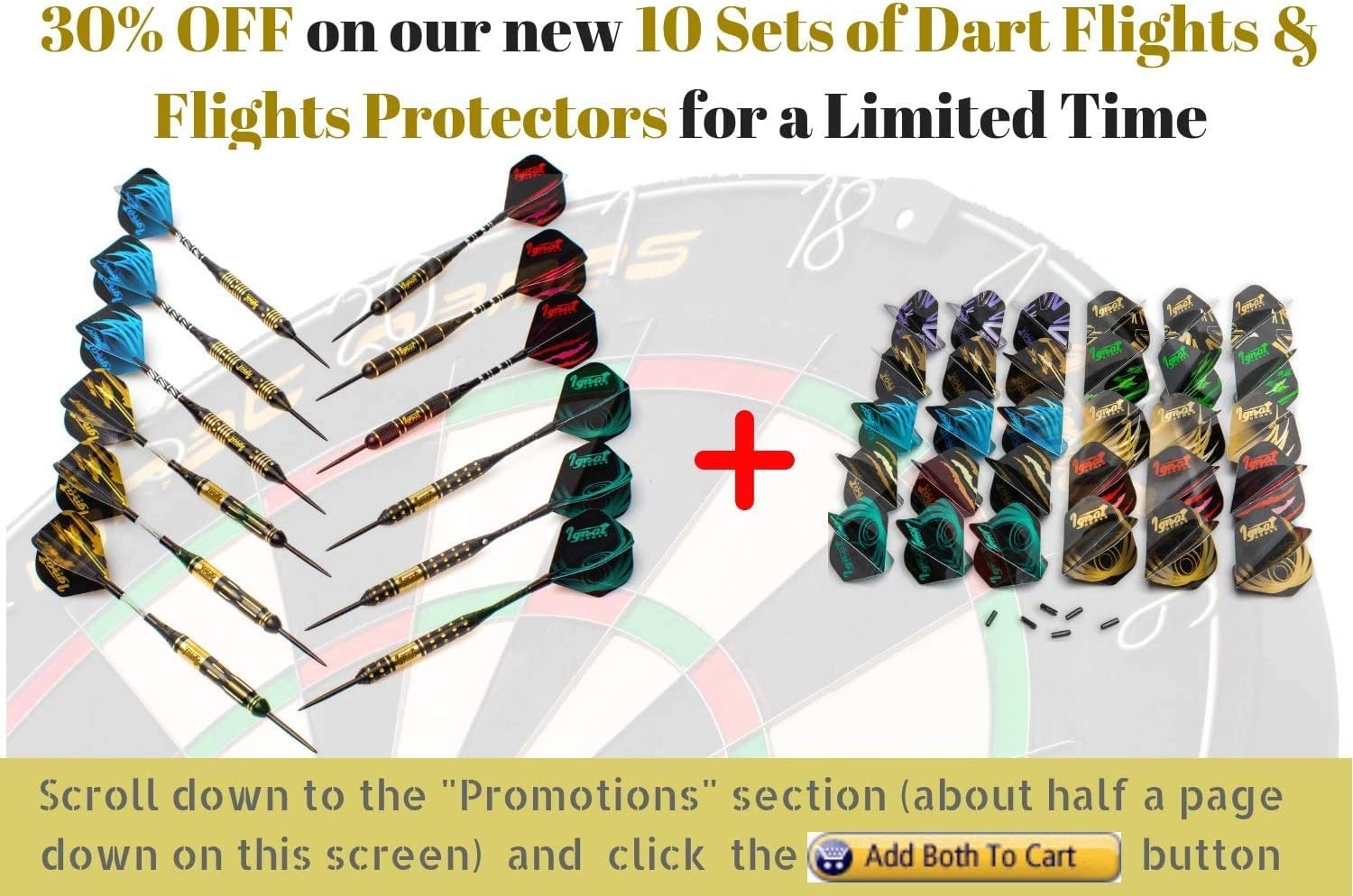 IgnatGames Steel Tip Darts Set - Professional Darts with Aluminum Shafts, Rubber O'Rings, and Extra Flights + Dart Sharpener + Innovative Case + Darts Guide (22g Cursed Treasure) : Sports & Outdoors