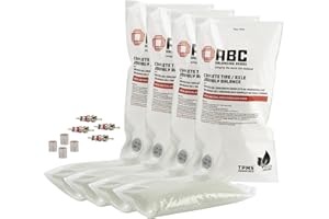 ABC Tire Balancing Beads Kit for Medium/Heavy Duty Trucks & Off-Road Vehicles | (4) 14oz Bags (56oz) Beads, (4) Valve Cores, 