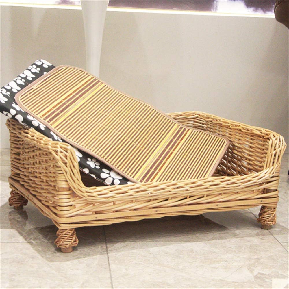 wicker dog bed