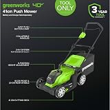 Greenworks G40LM41 Cordless Lawn mower 41cm 50L Bag 3 Year Warranty view 3