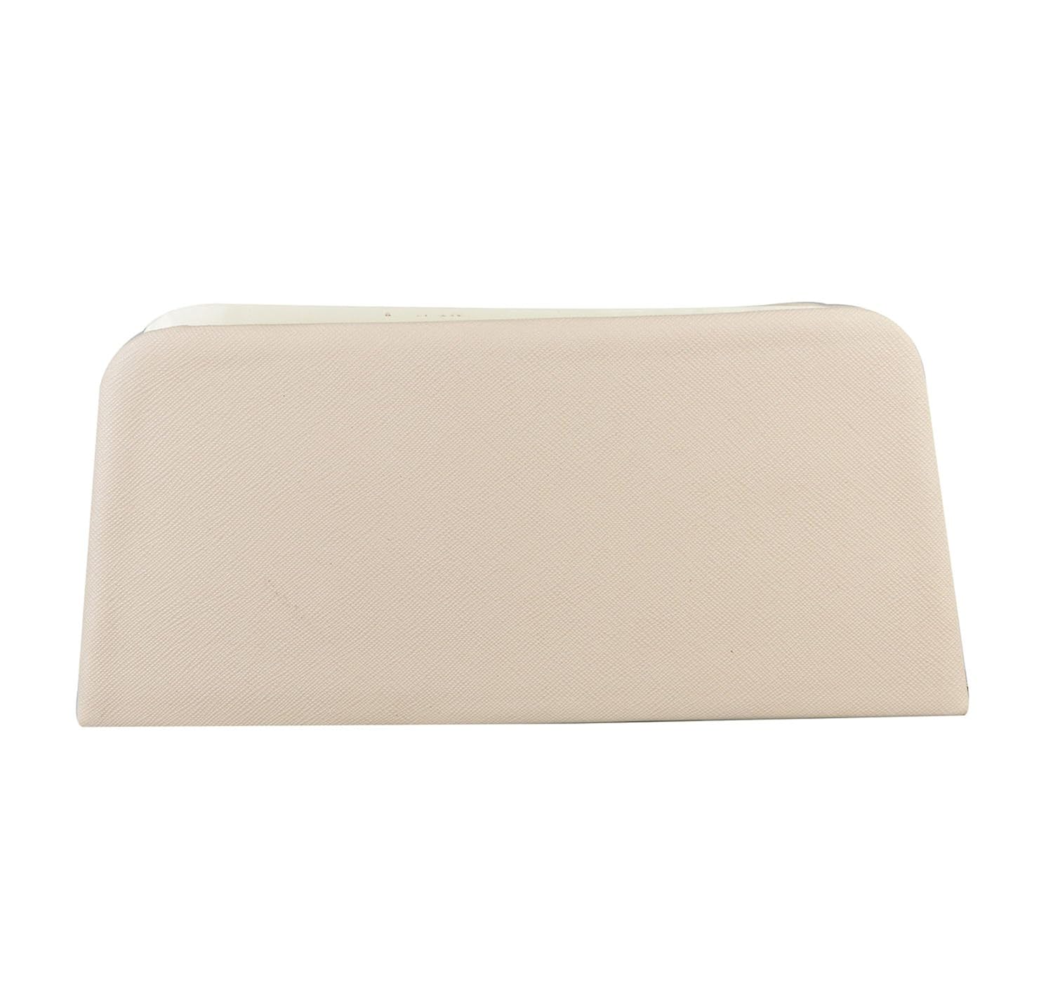louise belgium premium pu leather designer women&rsquo;s clutch -white