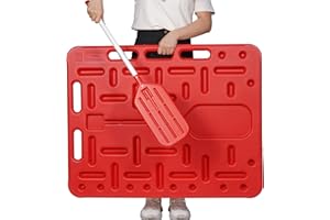 KHEARPSL New Livestock Sorting Panel with Livestock Sorting Paddle, Animal Guide Board, Sturdy and Lightweight, Sorting Paddle and Panel for Pig Hog Cattle Cow Sheep Goat, 38x30x1.3"