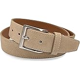 Suede Belt Genuine Leather Casual Dress Belt 1-3/8"(35mm) and 1-1/2"(38mm) Wide, Multi-Style Options