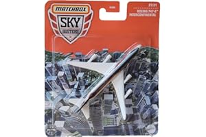 DIE CAST DieCast Matchbox Boeing 747-8 Intercontinental - Sky Busters 21/31 [White/Black]