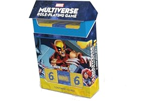 CMON Marvel Multiverse RPG X-Men Dice Set - 12 Custom Acrylic Dice with X-Men Theme, Optimized for 616 Game Engine, Strategy Game for Kids & Adults, Ages 14+, 4 Players, Made