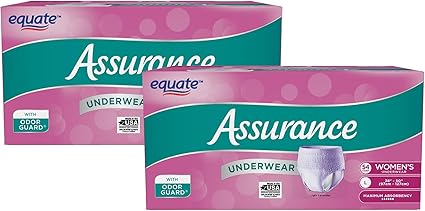 Amazon Com Pack Of 2 Assurance Incontinence Underwear For Women Maximum L 54 Ct Health Personal Care